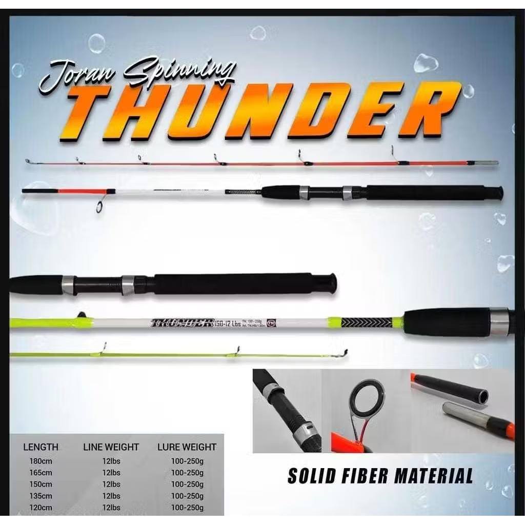 JORAN THUNDER FIBER SOLID SAMBUNG 2 SPEK MEDIUM ACTION