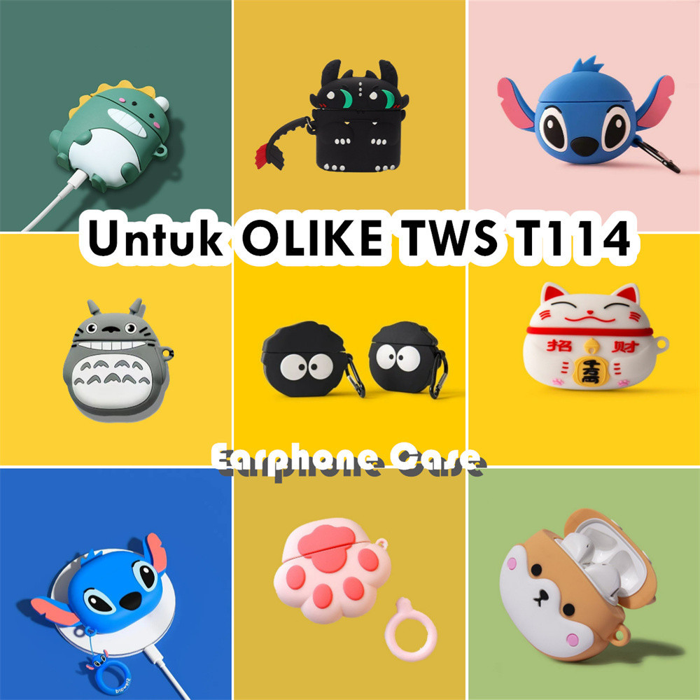 Variety Untuk OLIKE TWS T114 Case Kreatif Soft Silikon Earphone Case NO.2
