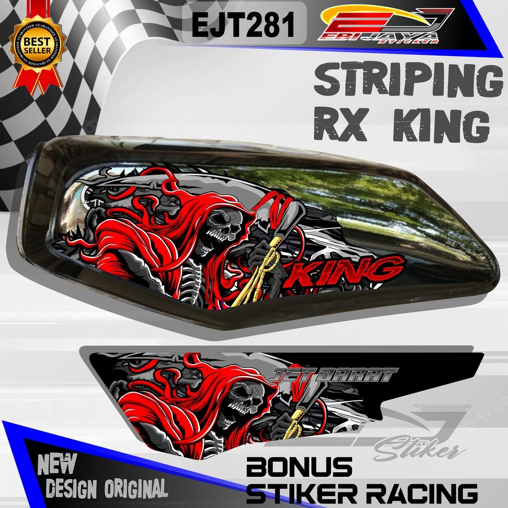 STRIPING RX KING RX SPECIAL , DECAL STRIPING MOTOR RX KING KOBRA / STRIPING KING