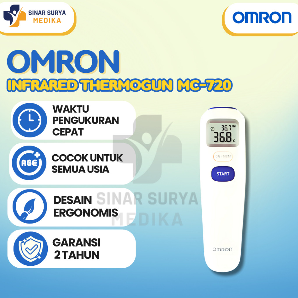 Omron MC -720 - Termometer infrared digital Omron MC - 720 / Thermogun omron / themometer digital
