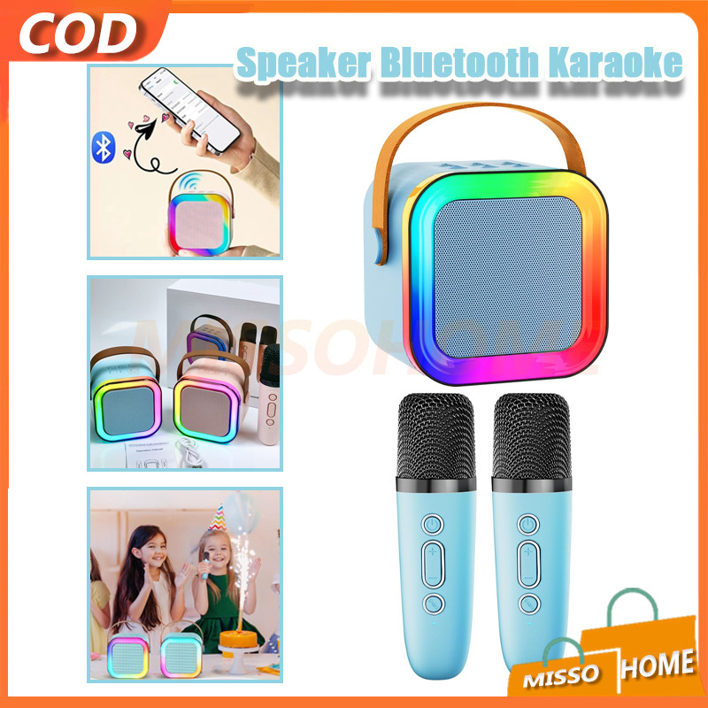Speaker Bluetooth Karaoke With Mic/Karaoke Set Bluetooth Mini Full Bass/Mini Speaker Bluetooth Karao