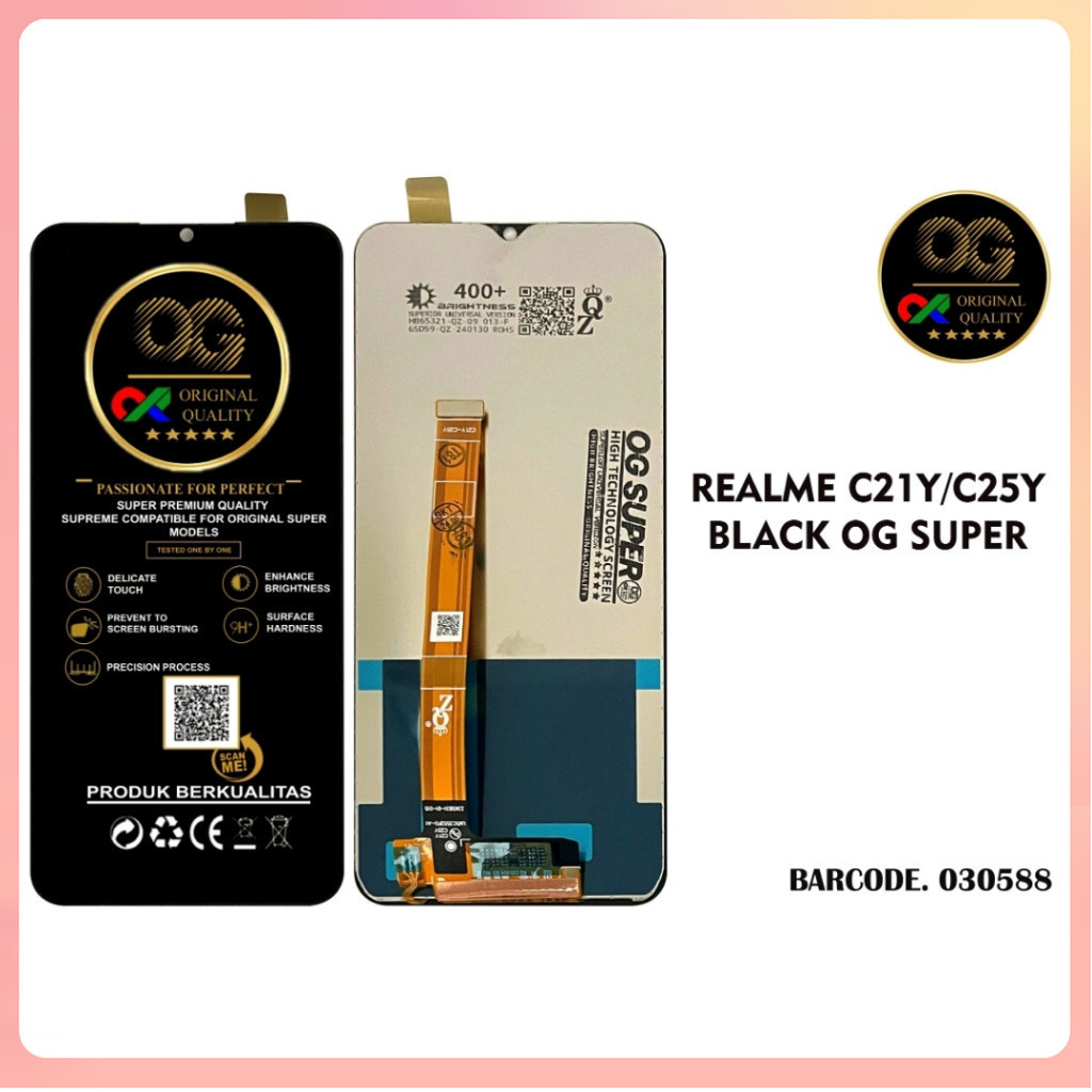 ORI LCD REALME C21Y / C25Y FULLSET OG SUPER