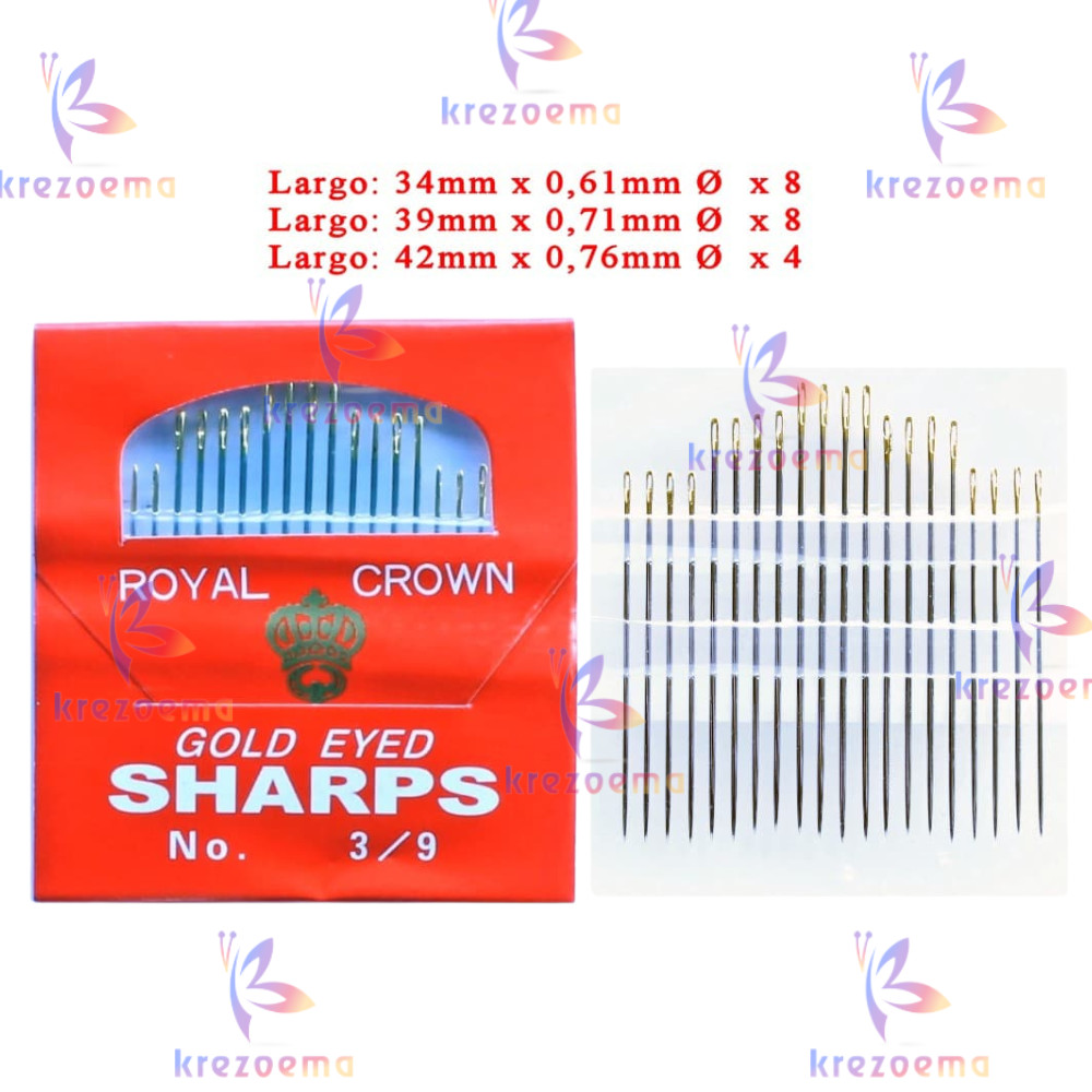 JARUM JAHIT TANGAN SHARP ROYAL CROWN