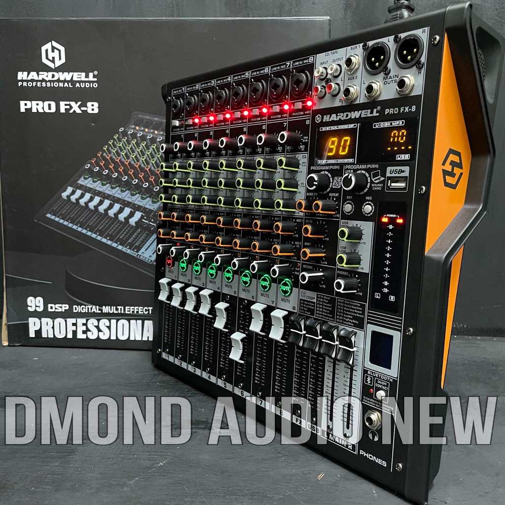 Mixer hardwell pro fx 8 original mixing hardwell pro fx8