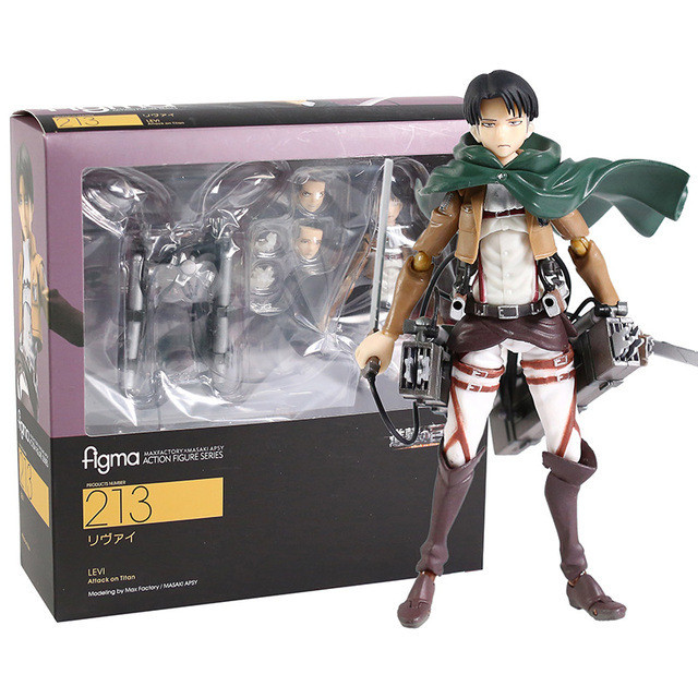 Attack on Titan Figure Max Factory figma Mikasa Ackerman Eren Yeager Levi Ackerman PVC Action Figure