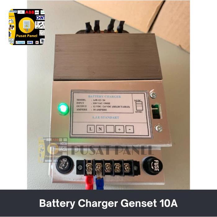 Battery Charger Genset 10A / Cas Aki Genset 10A