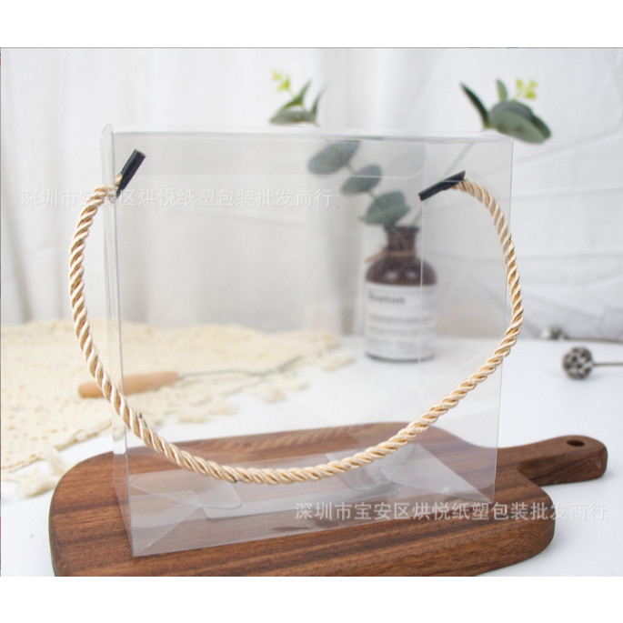 10pcs Gift Box Hampers Mika  / Box Kotak Mika Tali / Kotak Mika Candy Cookies Box / Mika Tenteng / B