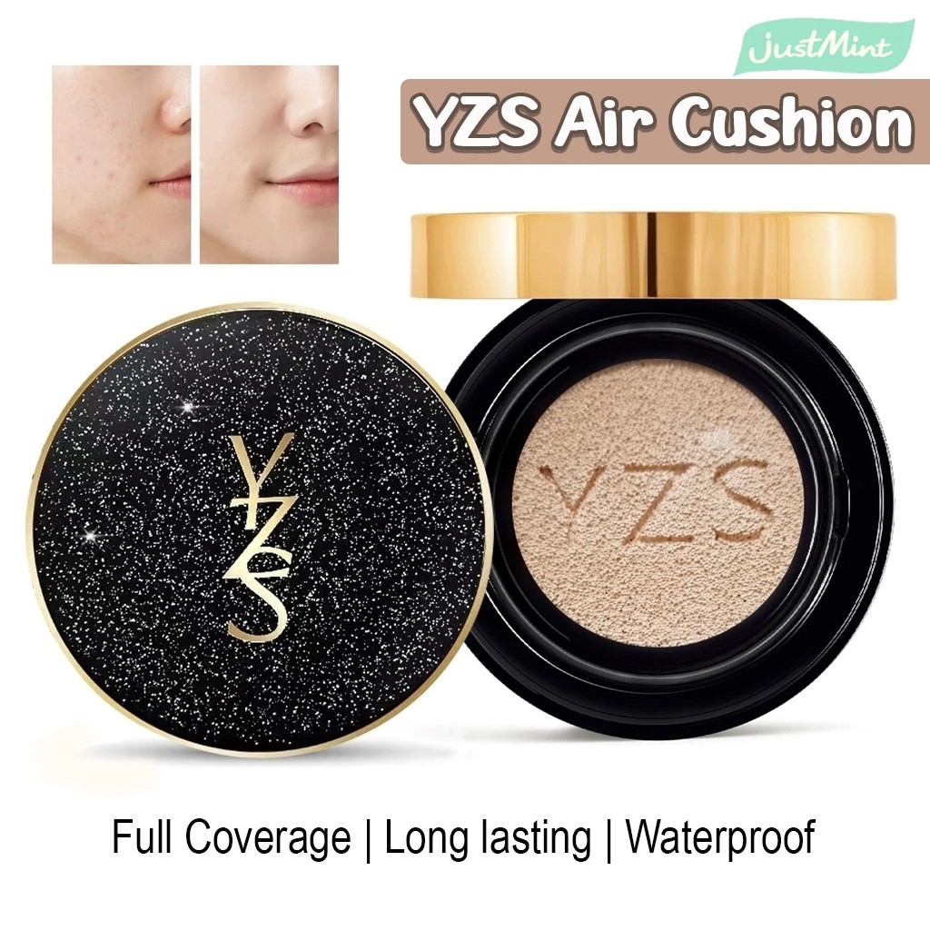 JM - YZS Air Cushion Foundation BB Cream Waterproof Alas Bedak Cair Anti Air Tahan Lama for Pelapis
