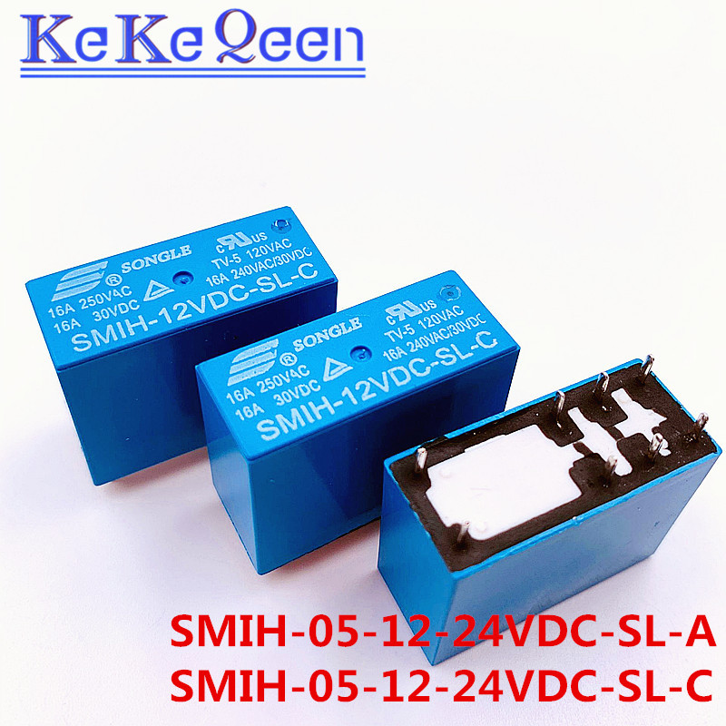 SMIH-05VDC-SL-C SMIH-12VDC-SL-C SMIH-24VDC-SL-C 05 12 24 V Relays 16A 250V 8pin A group of normally 