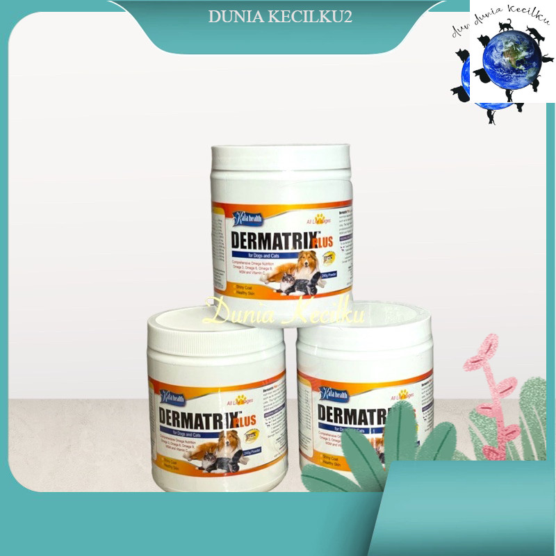 Dermatrix Plus Powder Suplemen Bulu dan Kulit Kucing Anjing 240gr
