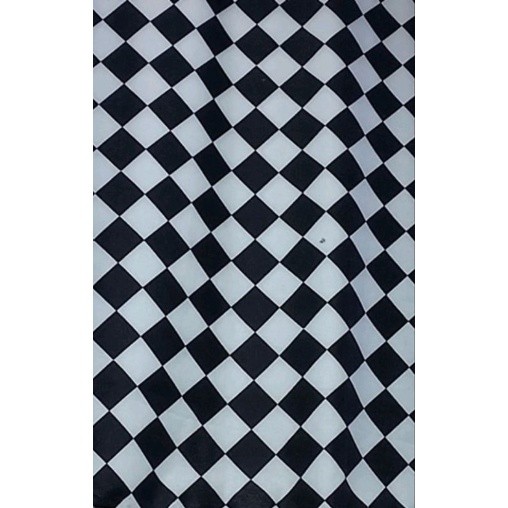 AST - kain kotak hitam putih catur kain bali catton