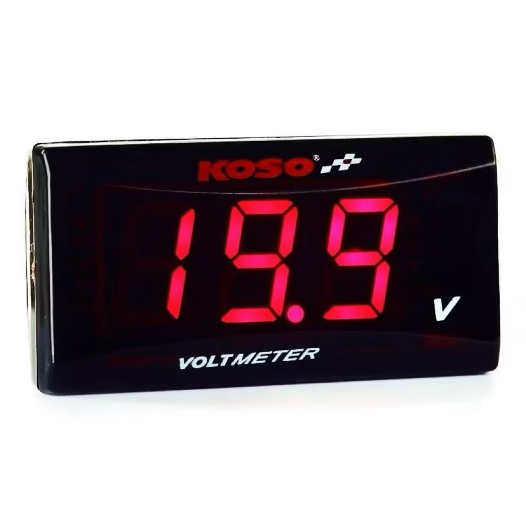 VOLTMETER KOSO MODEL KOTAK ORIGINAL VOLTMETER   UNIVERSAL SEMUA MOTOR