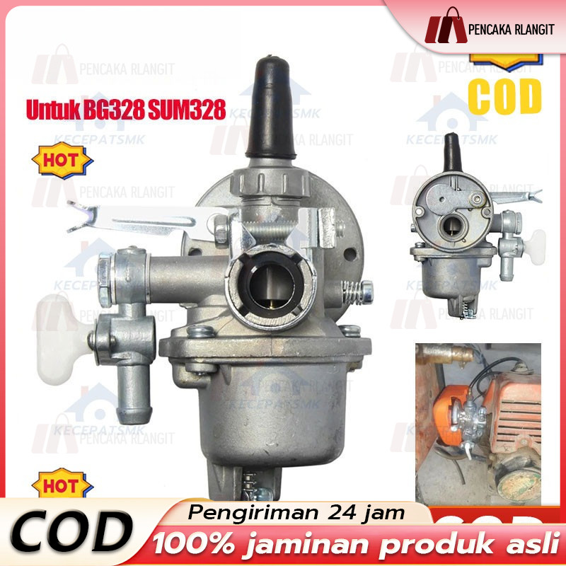 Tasco Carburator Mesin Potong Rumput 318, 328, 328e BG328 Carburator Karburator Mesin Potong Rumput 
