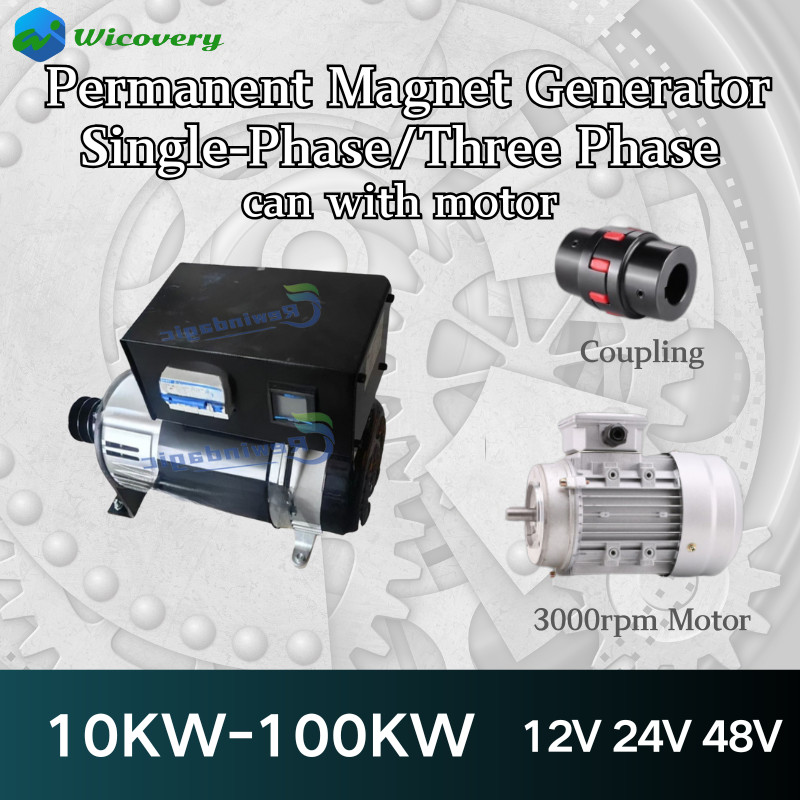 50KW 30KW Generator Set 220V 380V Permanent Magnet Generator Magnetic Alternator Free Energy Generat