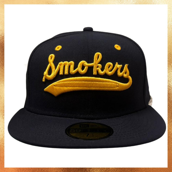 Topi New Era Tampa Smokers Navy 59FIFTY Baseball Fitted Hat Original