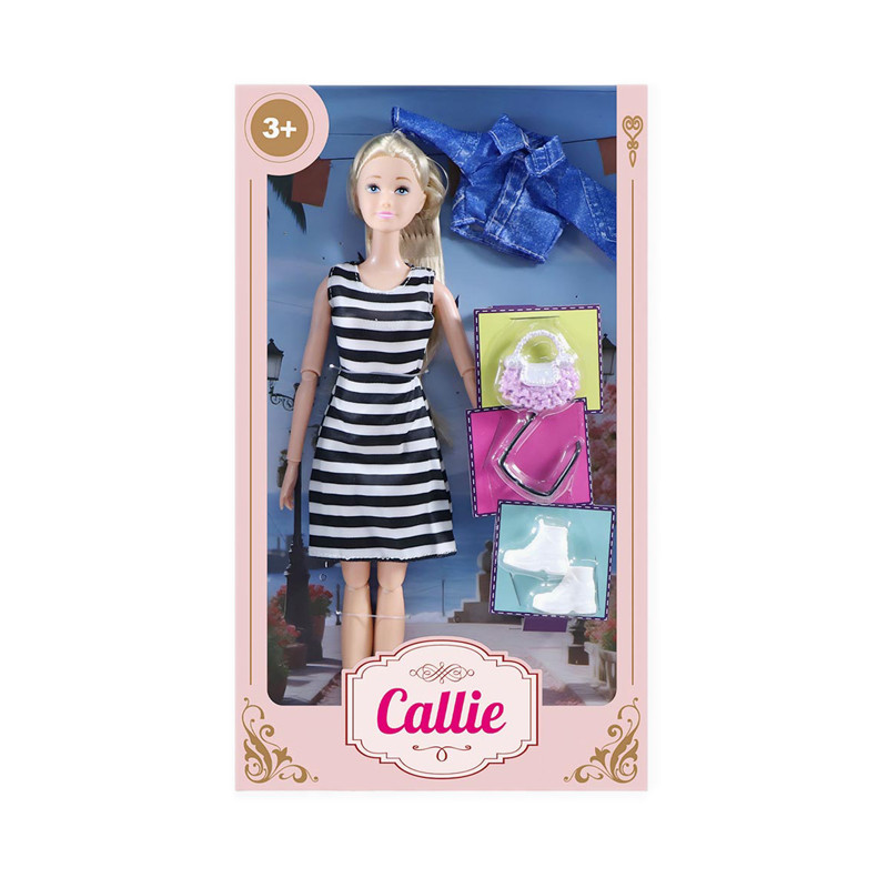 CALLIE TRAVEL STRIPED DRESS - CA3WG116