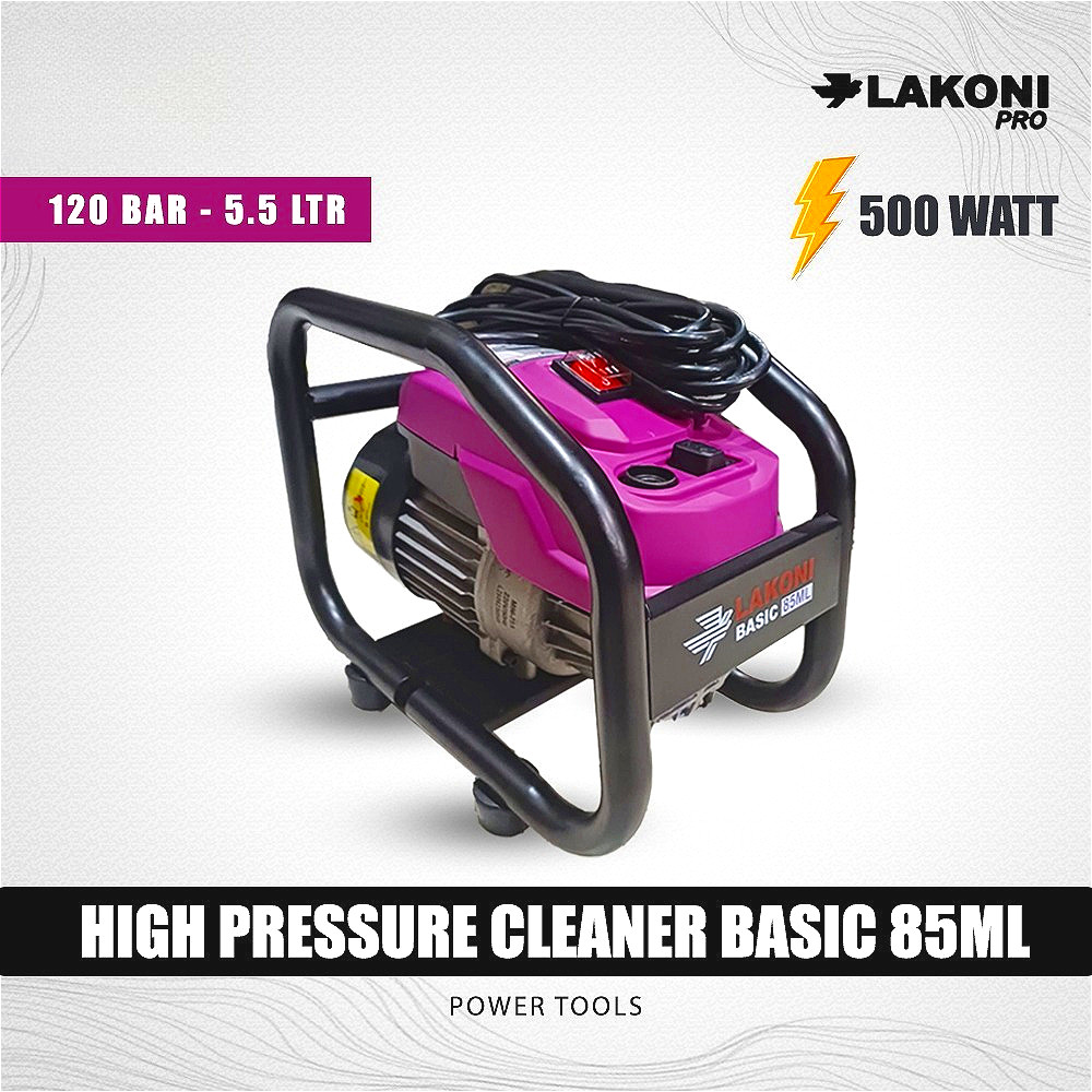 Jet Cleaner LAKONI 120 Bar Basic 85ml 85 ML Mesin Cuci Steam Motor Mobil High Pressure Cleaner 5.5L 