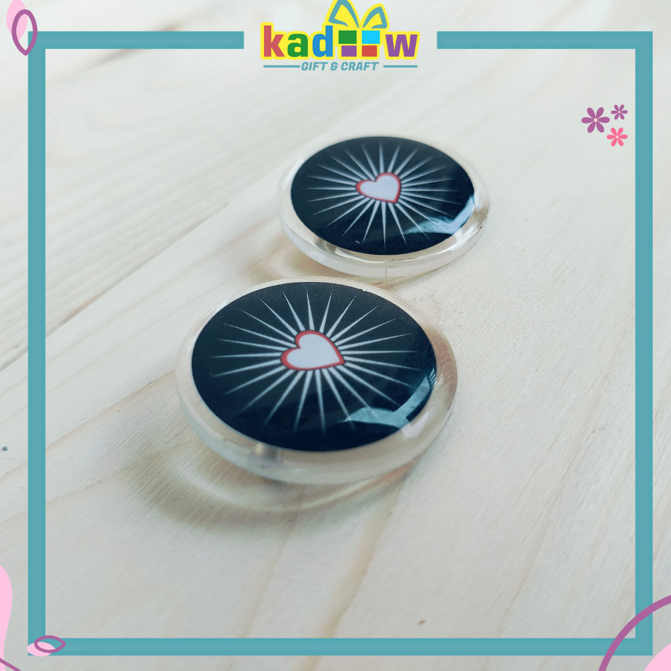 Pin PSHT | Bros Resin Logo PSHT Hati Bersinar | Atribut Silat Persaudaraan Setia Hati Terate