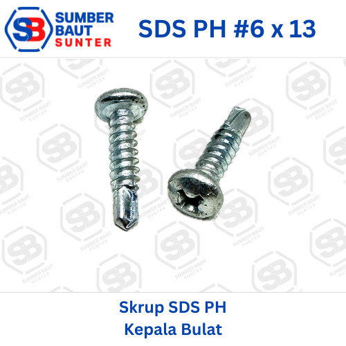 SDS PH 6x13 Skrup Roofing Pan Head Self Drilling Screw