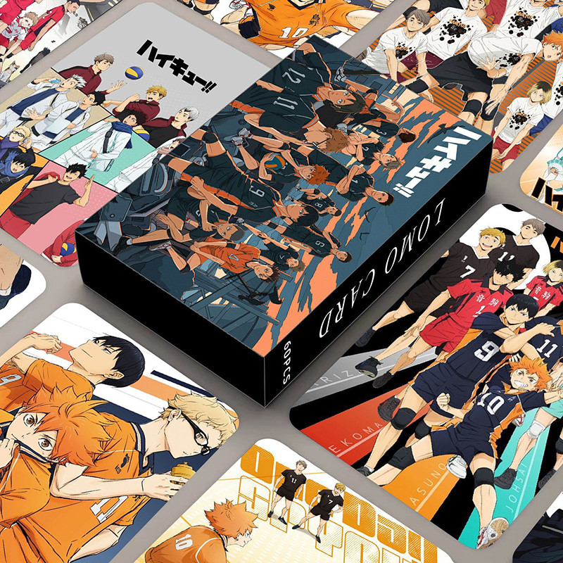 60pcs/Set Anime Haikyuu Figures Card Hinata Shoyo Photo Cards LOMO Card Photocard For Fans Collectio