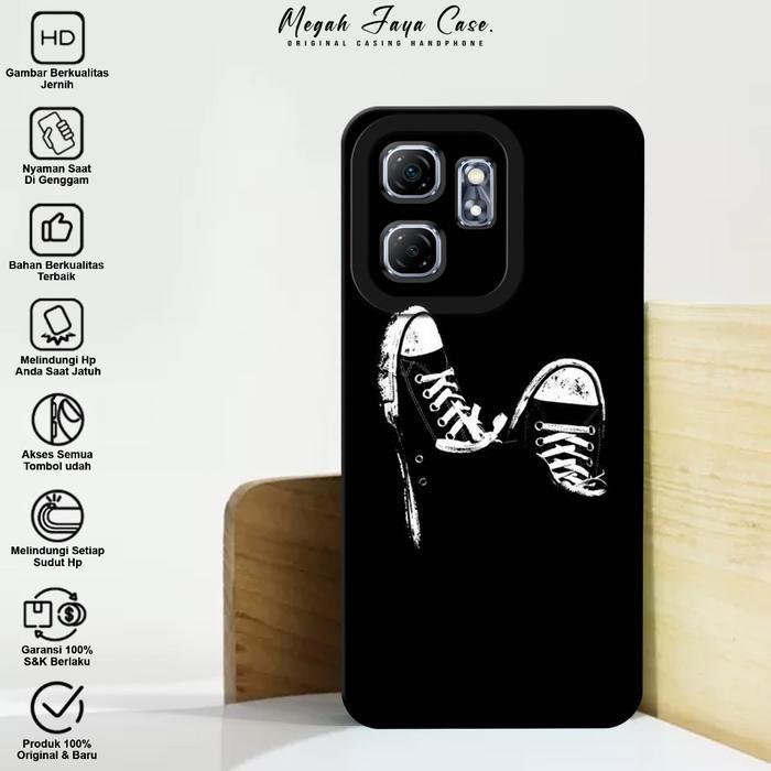 Softcase Infinik Hot 50i - Case Hp Hp Infinik Hot 50i Motif BLCK - Silikon Hp Infinik Hot 50i - Sili