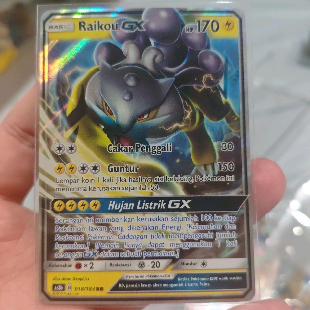 Raikou GX AS3B RR 018/183 tcg pokemon indo