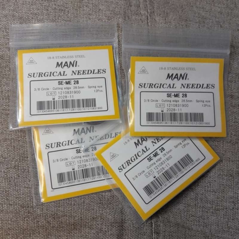 Mani SE-ME Jarum Hecting Jahit Kulit / Mani Needle / 3/8 Lingkaran Segitiga