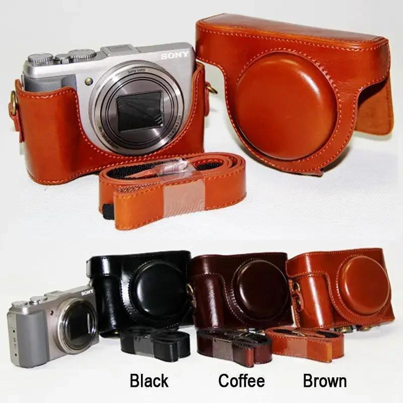 Pu Leather Camera Bag Case For Sony DSC-HX60 DSC-HX50V DSC HX60 HX50V HX30