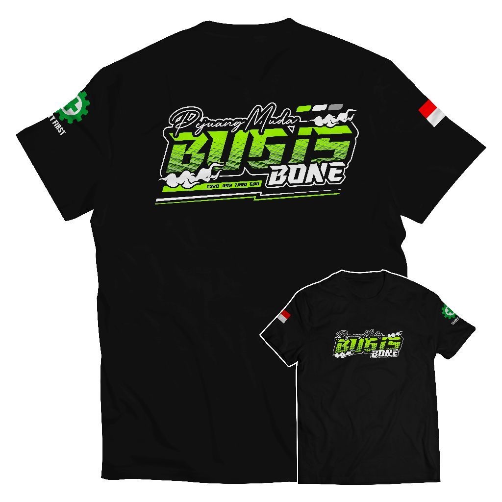 KAOS BUGIS PEJUANG MUDA BUGIS BONE COMBED PREMIUM