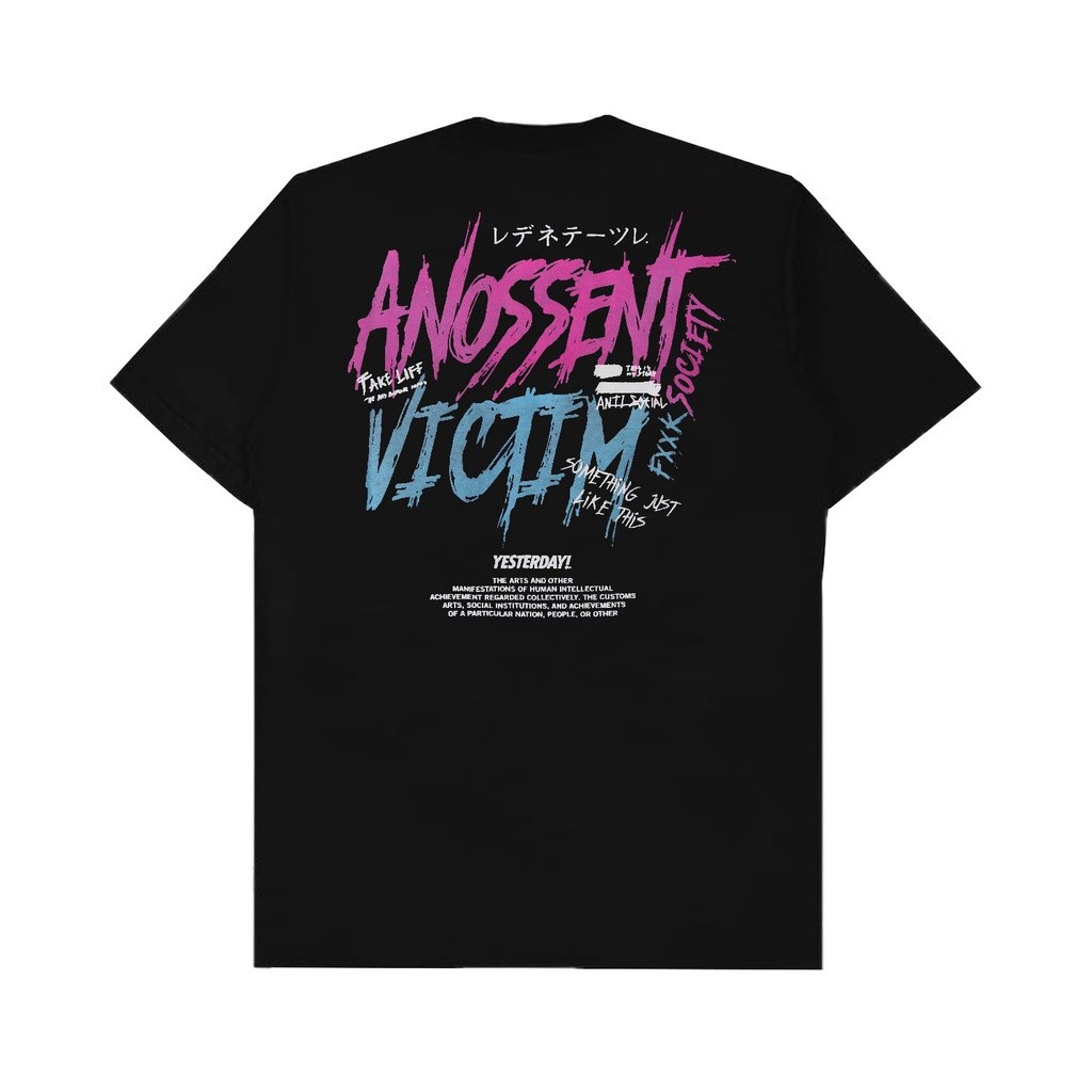 Yesterday T-Shirt Victim Black
