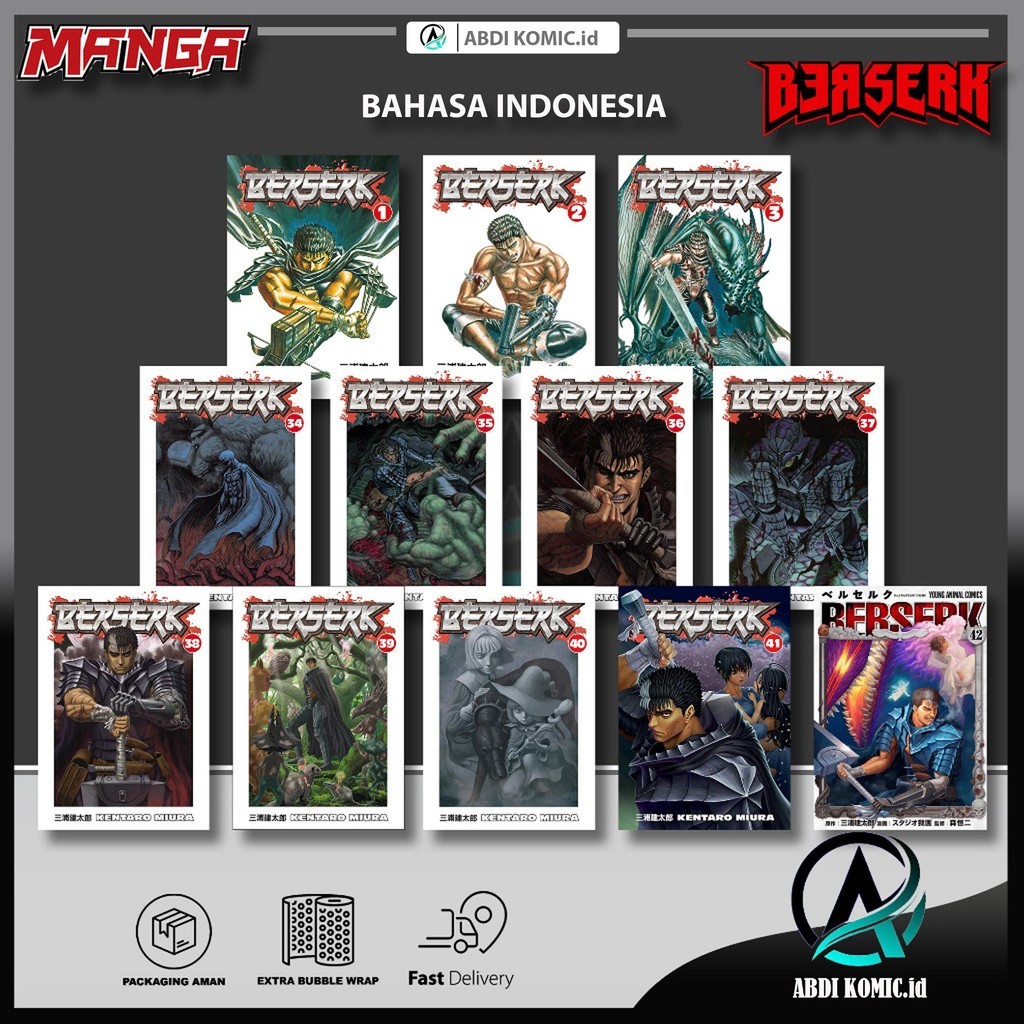 Komik Manga Berserk Volume 1 - 42 (Bahasa Indonesia)