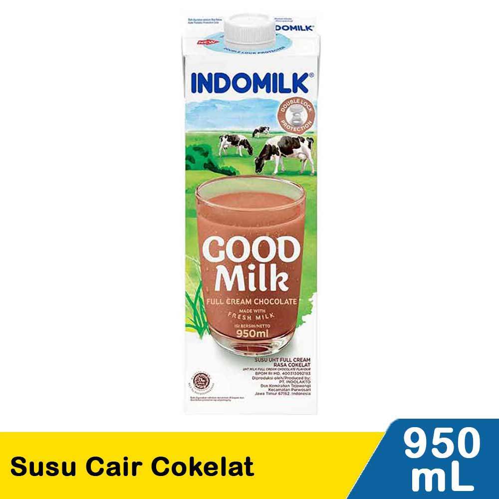 INDOMILK SUSU CAIR UHT CHOCOLATE 950mL