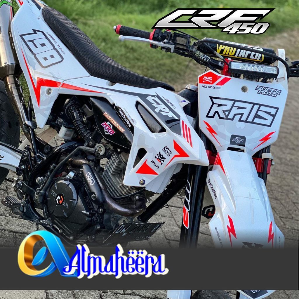 0304 (COD) Sticker Decal CRF 450 FullBody Bebas Request Terbaru - Sticker Premium CRF Terbaru - Stic