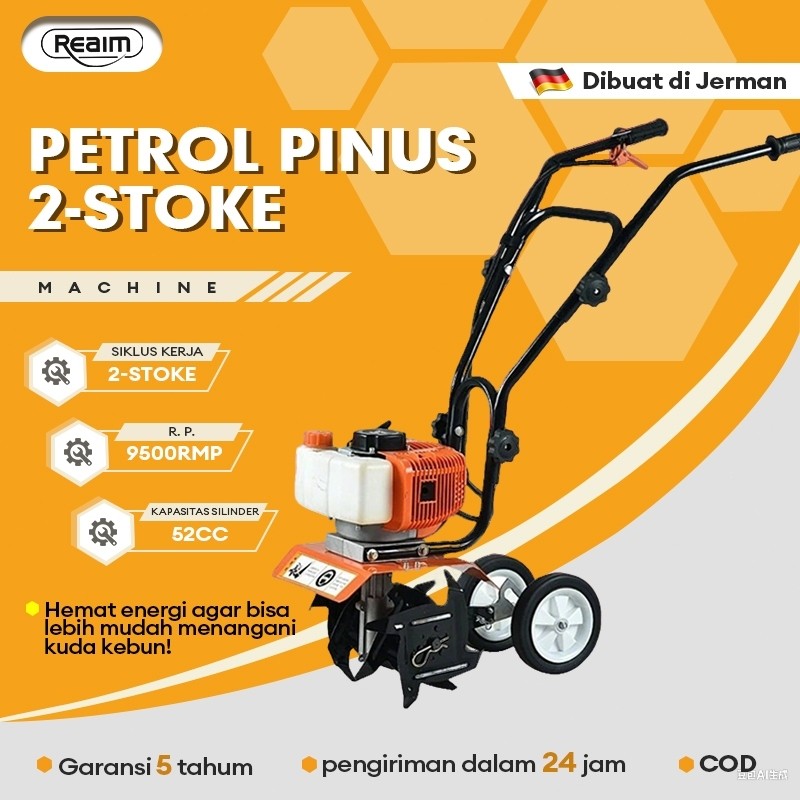 REAIM Cultivator Mini Tiller Bensin Mesin Traktor Sawah/Cultivator,Cultivator mini/Culticator mini t