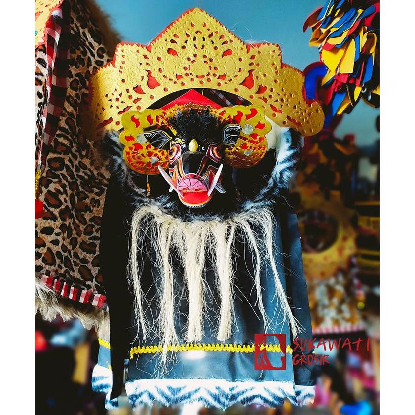 Barong Bangkung Mainan Anak untuk Ngelawang - Pajangan Barong Mini - polos