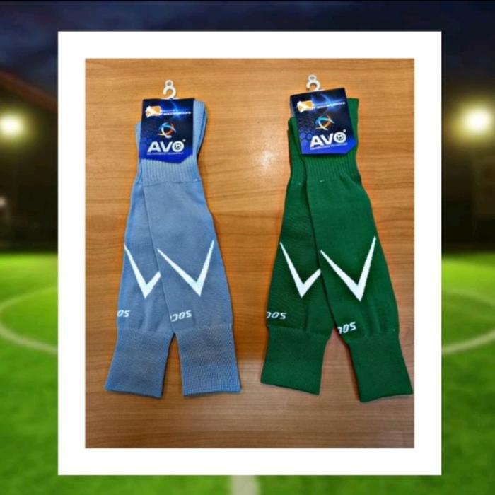 KAOS KAKI BOLA PANJANG AVO SOCCER V 12 warna - Biru