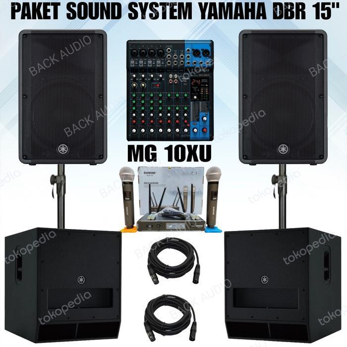 paket sound system yamaha 15 inch paket komplit