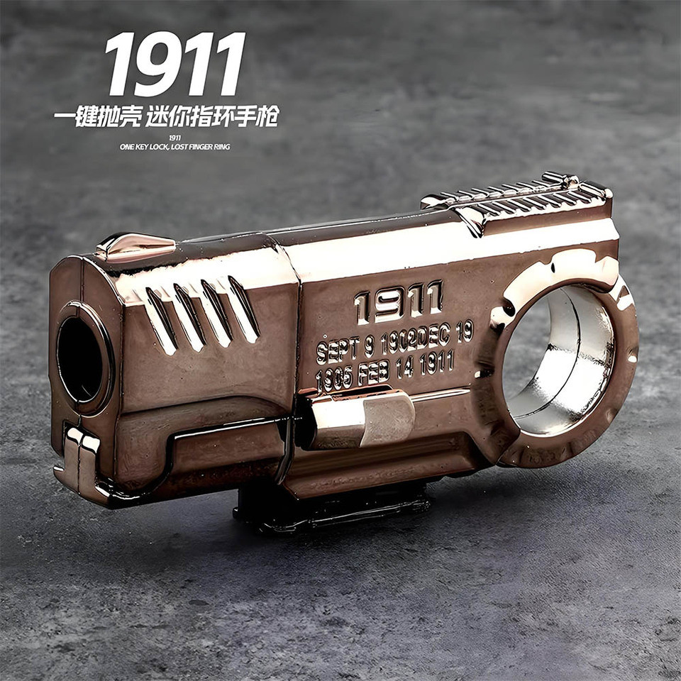 Fidget Toy Gun Toys EDC Ring Metal Toy For Adults Desktop Decorations Christmas Gift Dropship