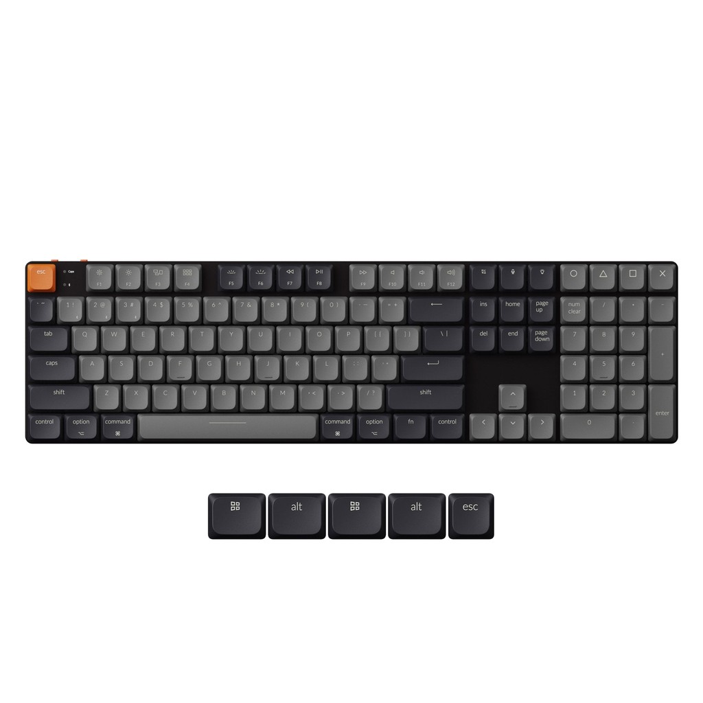 Keychron K5 V2 QMK Wireless Custom Mechanical Keyboard RGB Backlit Low-Profile Switch Double-Shot PB