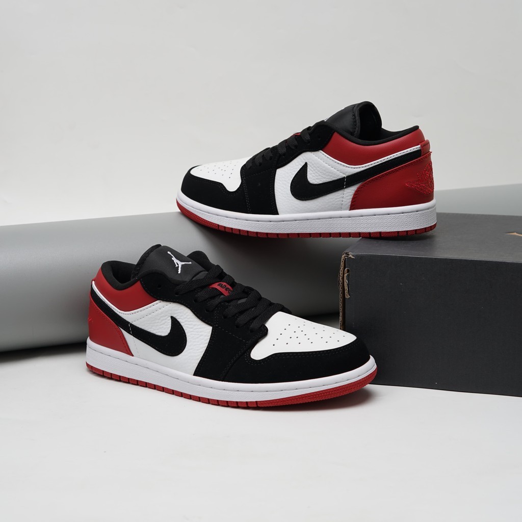 Nike Air Jordan 1 Low Black Red Toe