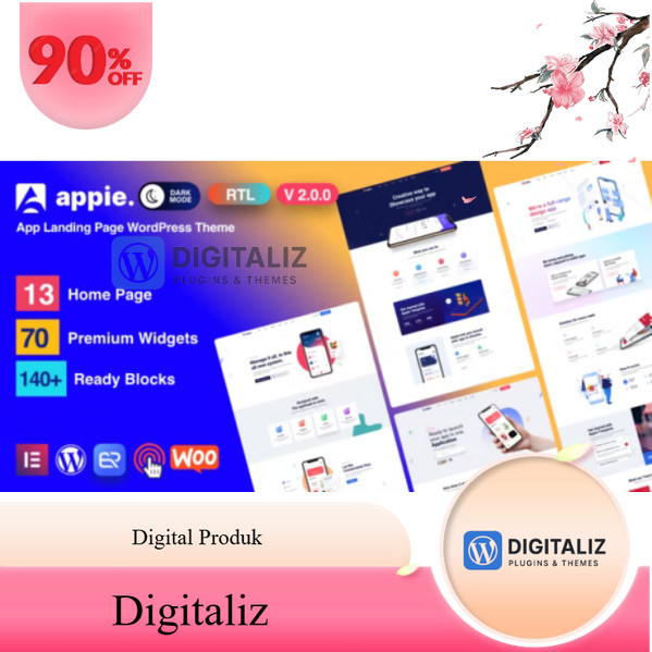 Appie – App Landing Page WordPress Theme