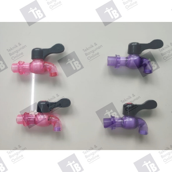 LOTUS Keran Taman Plastik Multi Transparan 1/2inch  / Keran Air LOTUS 1/2"