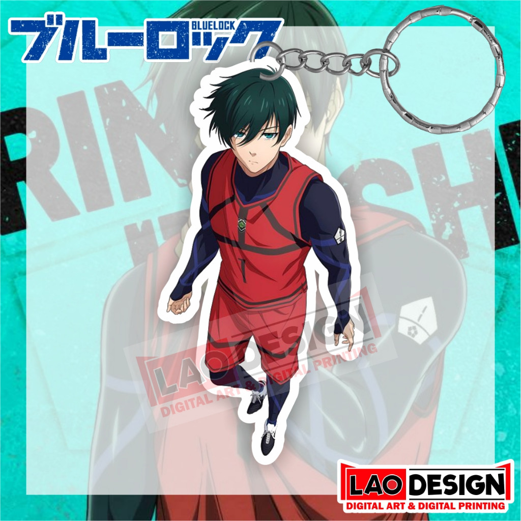Gantungan Kunci Itoshi Rin Blue Lock - Gantungan Kunci Blue Lock - Gantungan Kunci Anime - Gantungan