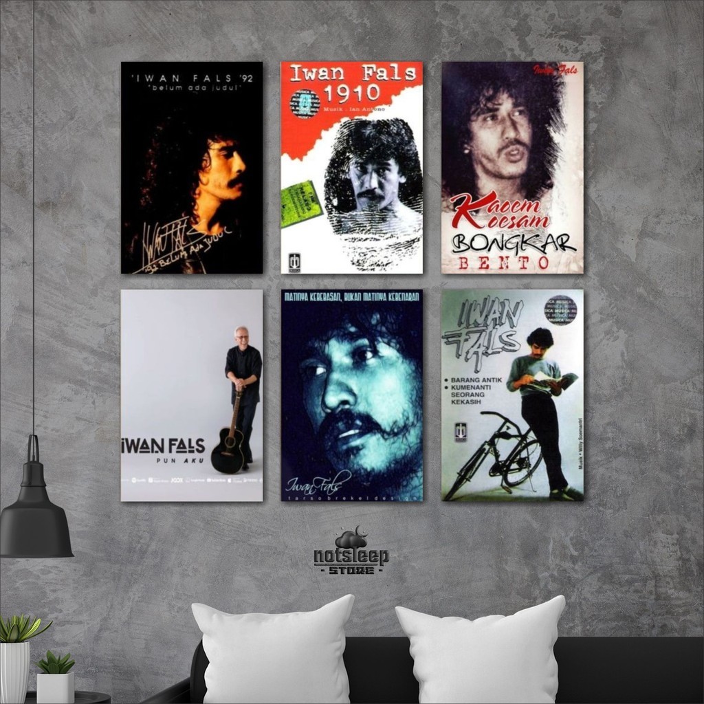 20X30  Dekorasi Kamar poster Dinding  iwan fals falz vintage pajangan wall band indo
