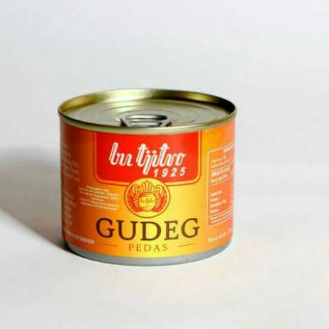 Bu Tjitro Gudeg Kaleng Pedas 210 Gr Gudeg Tradisional Nangka Empuk Rasa Pedas Lezat, Siap Santap