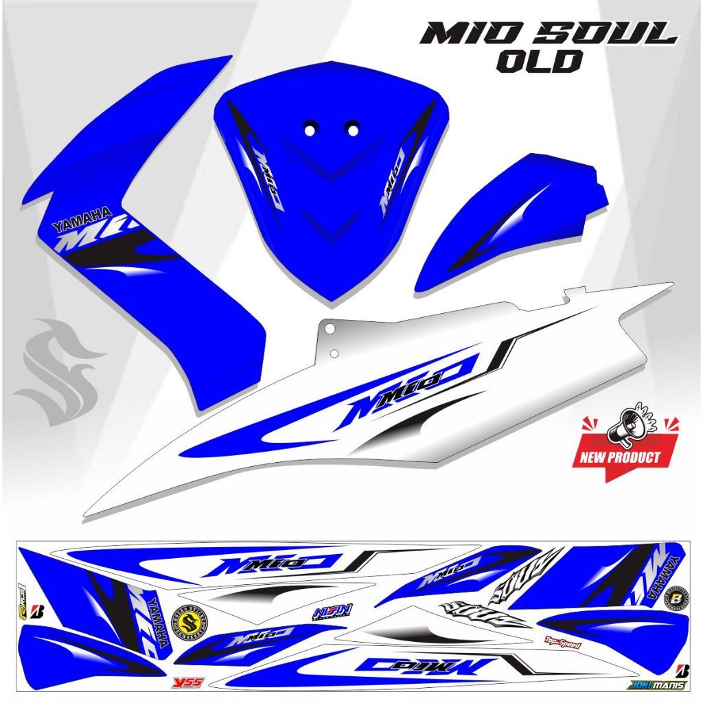 STICKER VARIASI STRIPING MIO SOUL 115 OLD VARIASI