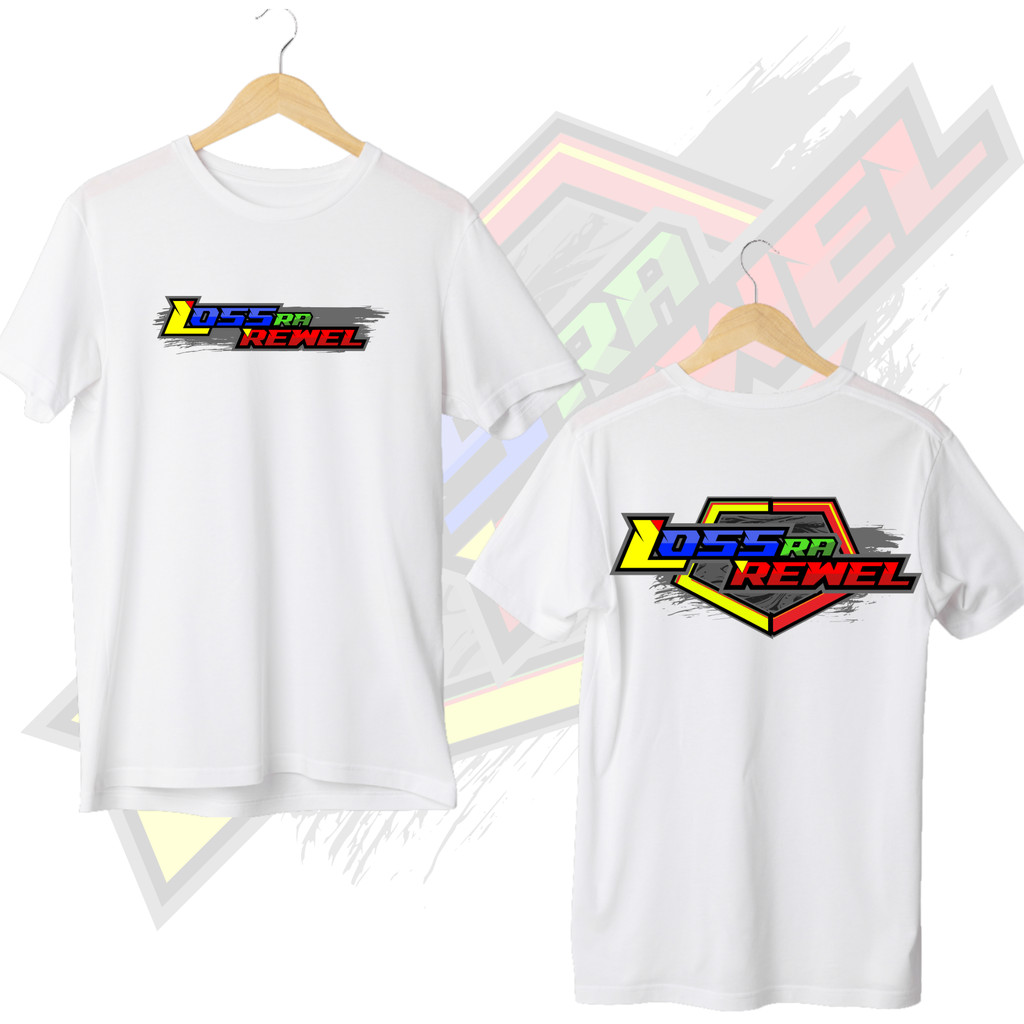KAOS  MURAH WARNA PUTIH LOSS RA REWEL  kaos murah pria wanita
