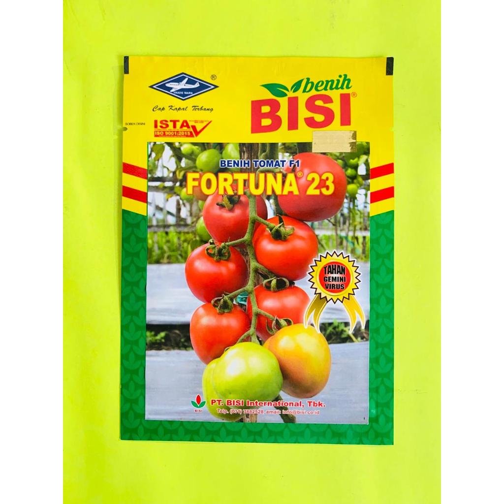 Benih tomat dataran rendah tahan virus gemini f1 FORTUNA 23 isi 5gr dari BENIH BISI