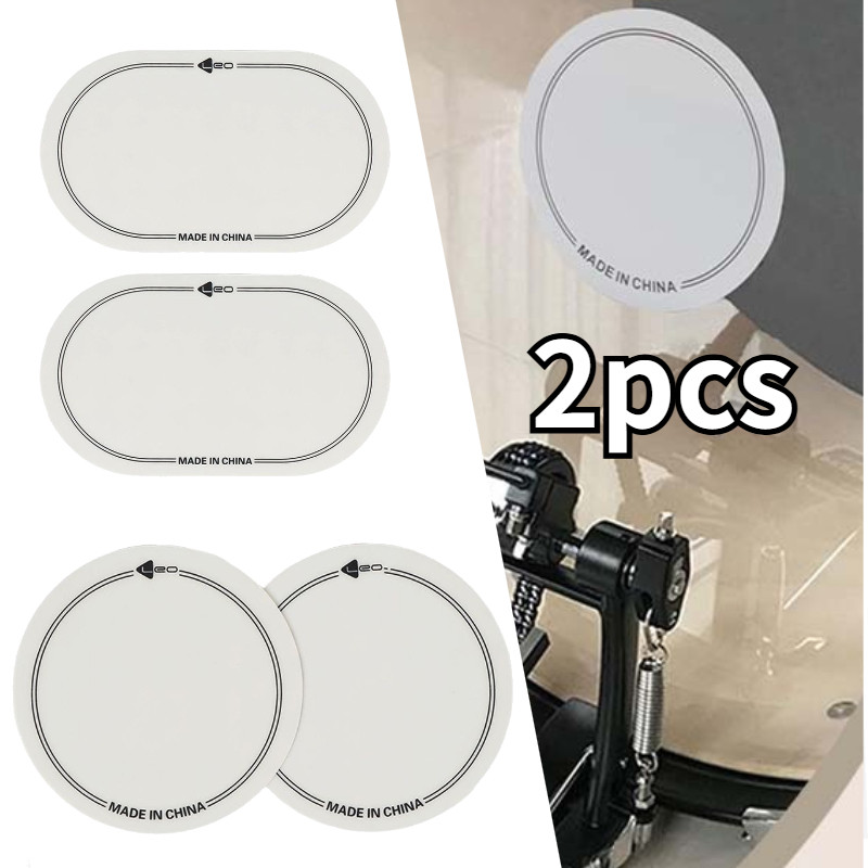 2 Patch Bass Drum Double Patch Pedal Bass Drum Perkusi Patch Pedal Drum Sticker Stiker