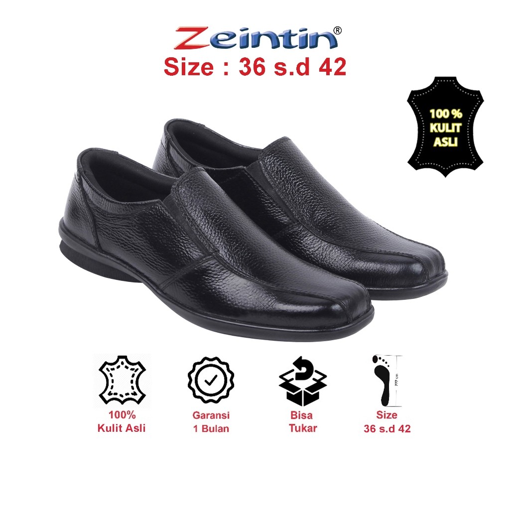 Promo Zeintin - Sepatu Pantofel Wanita Sepatu Kerja Wanita Bahan Kulit Zeintin BJ